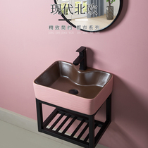 Wall-type bracket washbasin floor wash basin small household toilet wash basin simple wash basin