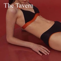 TheTavern Theblender 2-color rimless triangle cup Ultra-thin contrast color underwear Comfortable French bra