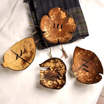 Thailand imported creative home solid wood painted soap box soap tray Southeast Asian characteristics coconut shell decorative crafts