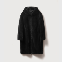 Rong Mei (PC0721198) high luxury Zhen Xingkou technology three defense material mink two wearing long fur coat