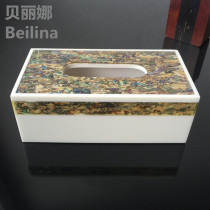 Berlina creative upscale paper towel box Baubeinlaid home Ornament Living Room Tea Table Pendulum with rectangular drawing paper box