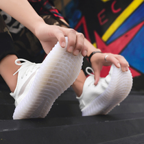 2021 New Net Red mens shoes breathable Korean trend wild sports casual running shoes White Shoes summer mens trendy shoes