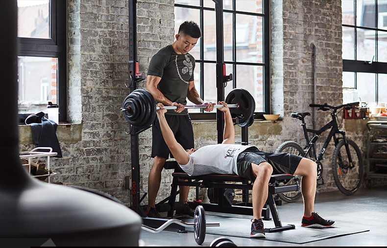 迪卡侬 紧身衣男运动健身力量训练速干衣透气压缩衣t恤 cro sr