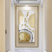 Jiuyu Tuxuan Guan Decoration Painting into the family Light Extravaganza Painting Crystal Porcelain Mural Living Room Upscale Hallway Vertical Version of the Aisle Wall Painting