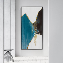Nordic style entrance decorative painting modern simple living room corridor vertical version light luxury hanging painting model room mural