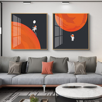 Exploring Unknown Modern Minimalist Living-room Sofa Background Wall Decoration Painting Nordic Creative Bedside Painting Restaurant Hanging Painting