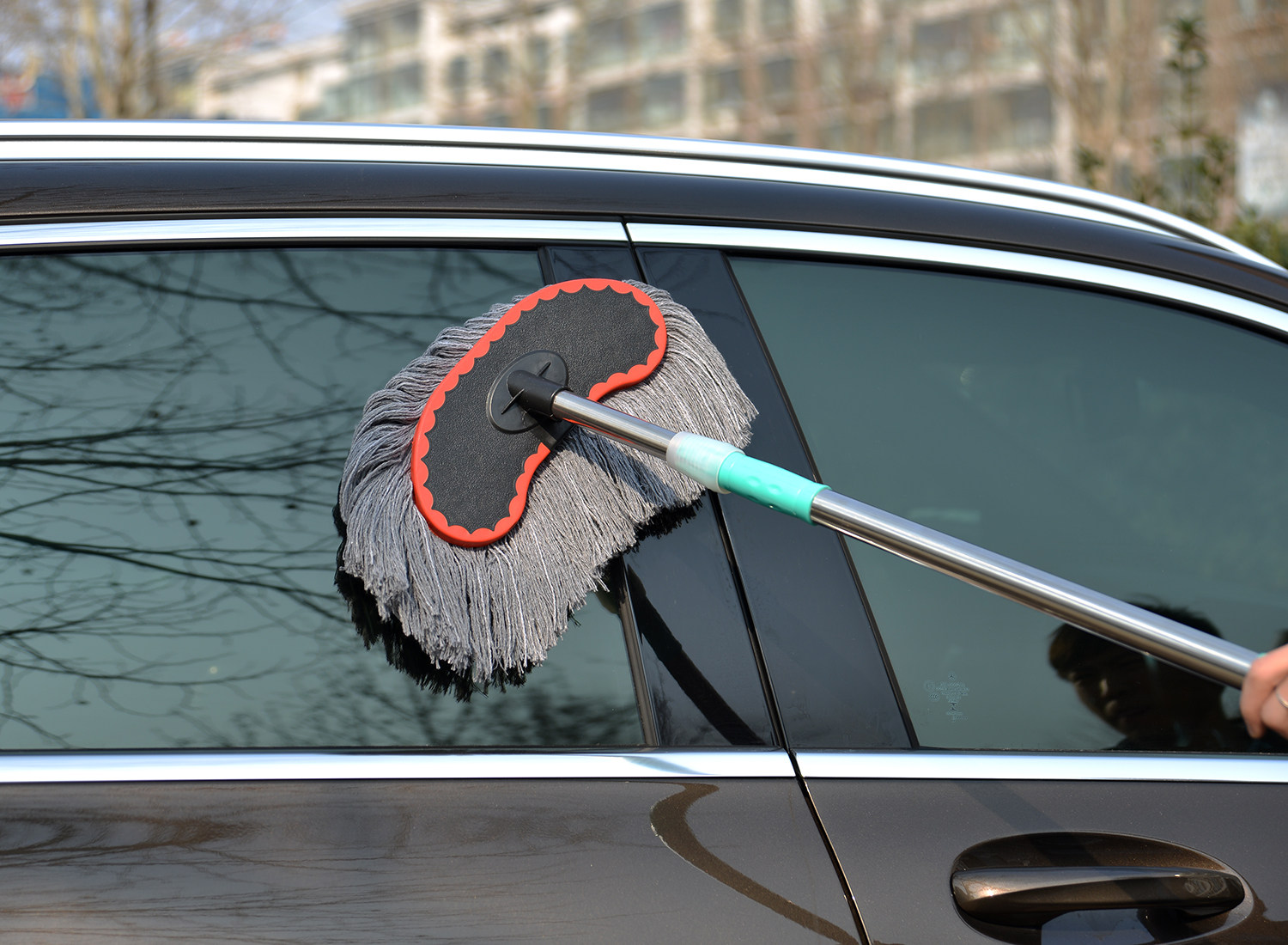 洗车拖把不伤车刷车刷子软毛长柄伸缩汽车用擦车拖把专用洗车工具