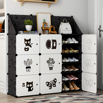 Simple shoe cabinet home with large capacity of dustproof at the door