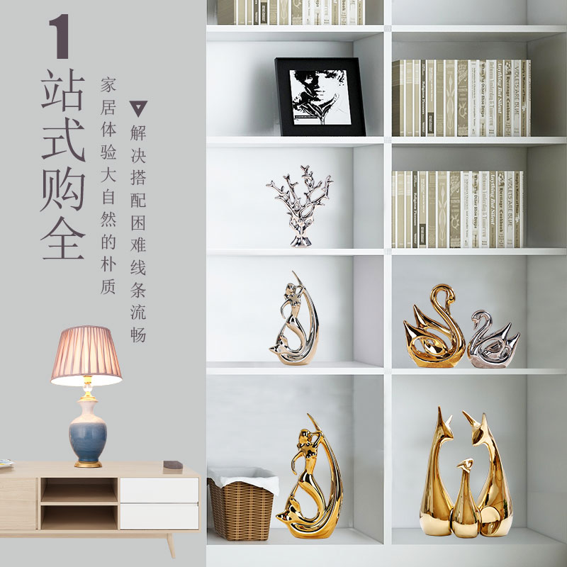 Creative modern style furnishing articles household act the role ofing is tasted, the sitting room art decoration ceramic plating small ornament