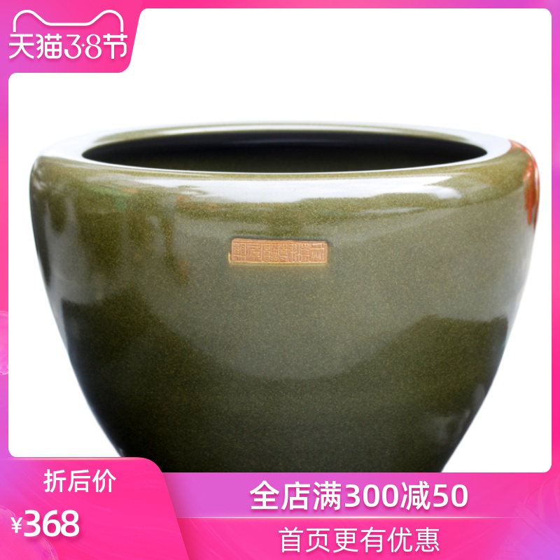 The Sequence is strong at the end of the tank is placed large tea glaze sitting room aquarium decoration fashion accessories company in stores