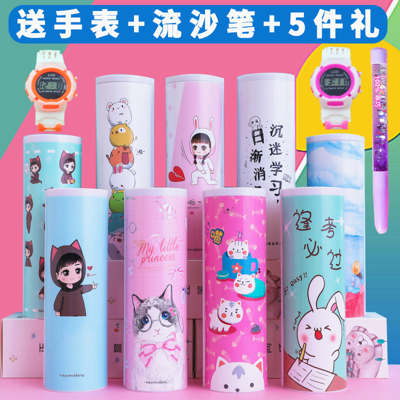 网红文具盒女小学生抖音同款流沙铅笔盒男孩nb创意多功能初高中生学霸