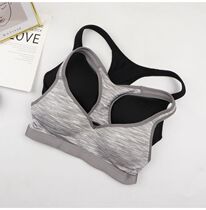 Australian target sports bra black and gray simple racer-shaped vest without steel ring with pad shock absorption XS-S