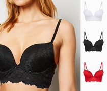 NEW4-breasted lengthened side collection bra underwear women 70D70E70F75D75E75F80B80C80E80F