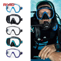 TUSA M1003 diving mirror single lens clear ultra-wide-view adult mid-frame deep diving lung scuba