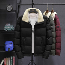 Cotton coat mens coat short winter 2019 new fat plus size down cotton clothing winter fashion cotton jacket