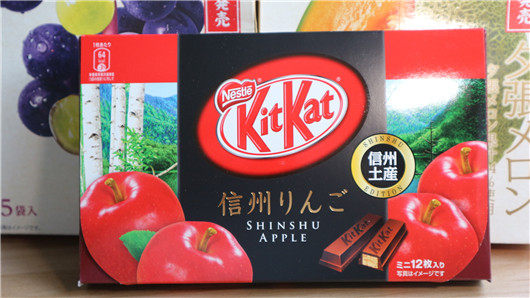 包邮 日本信州限定 雀巢kitkat奇巧威化巧克力12枚 苹果味_不打折现价
