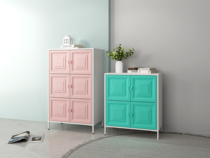 Central Household Living Room Locker Childrens Butterfly Cabinet Steel Plastic Household Wardrobe Toy Storage Cabinet