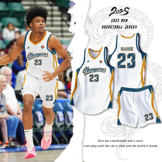 New American basketball uniform suit men's customized student training jersey village BA competition team uniform vest custom printed
New American basketball uniform suit men's customized student training jersey village BA competition team uniform vest custom printed