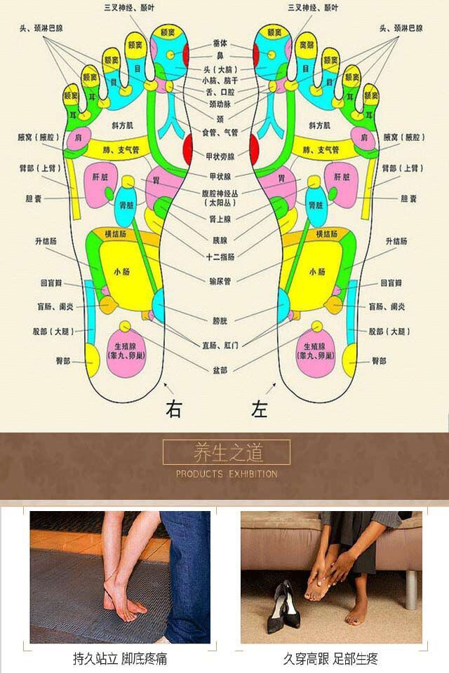 家用脚底按摩器滚轮式实木质足部穴位搓排木制足底按摩器荷木包邮