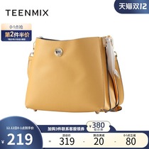 Tian Meiyi bag bucket bag spring new leisure bag women shoulder bag Hand bag simple Joker shopping mall same model
