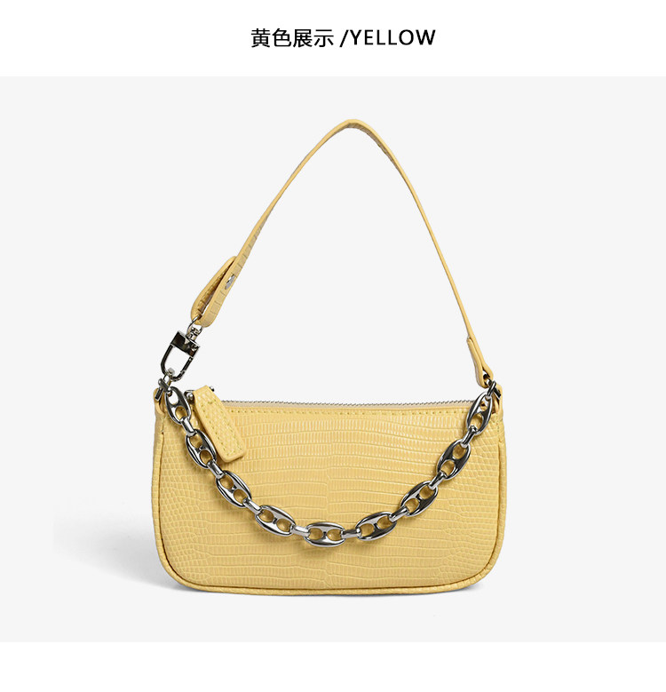 【宠粉款】肯豆savi同款mini腋下单肩法棍包复古蜥蜴纹名媛手提包