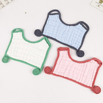 12-layer square strap bib baby saliva towel Cotton gauze Newborn baby eat spit milk bib Autumn and winter