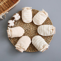 Baby anti-scratch gloves Autumn and summer thin cotton 0-6 months newborn baby gloves anti-scratch face lacing adjustable