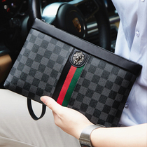 Cohnim Kevin mens bag handbag large capacity Mens wallet business leather envelope clip tide