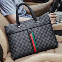 Cohnim Kevin business mens bag with leather mens handbag cross section casual shoulder crossbody computer bag