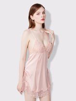 Centa Ktice French Centa Ktice Sexy Pajamas Female Summer Lace Seduces Relent in Sleeping Skate Housedress