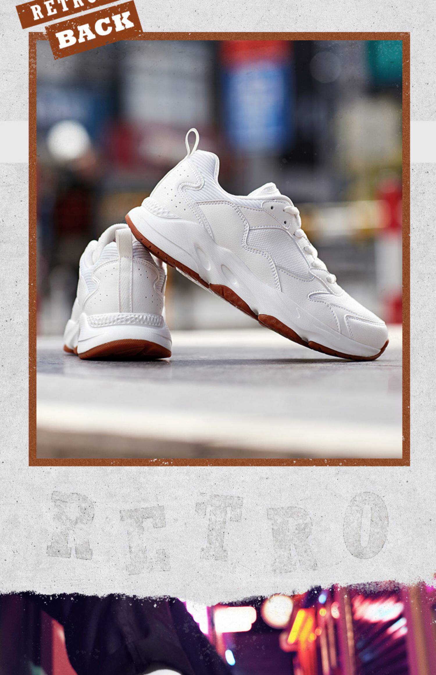 特步女鞋小白鞋老爹鞋休闲白色运动鞋2019夏季新款网面透气时尚