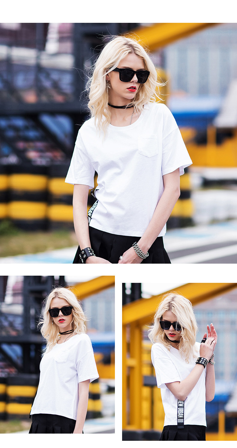 短袖针织衫2018夏季新品时尚舒适潮流轻便简约女士短t恤【】- 优购