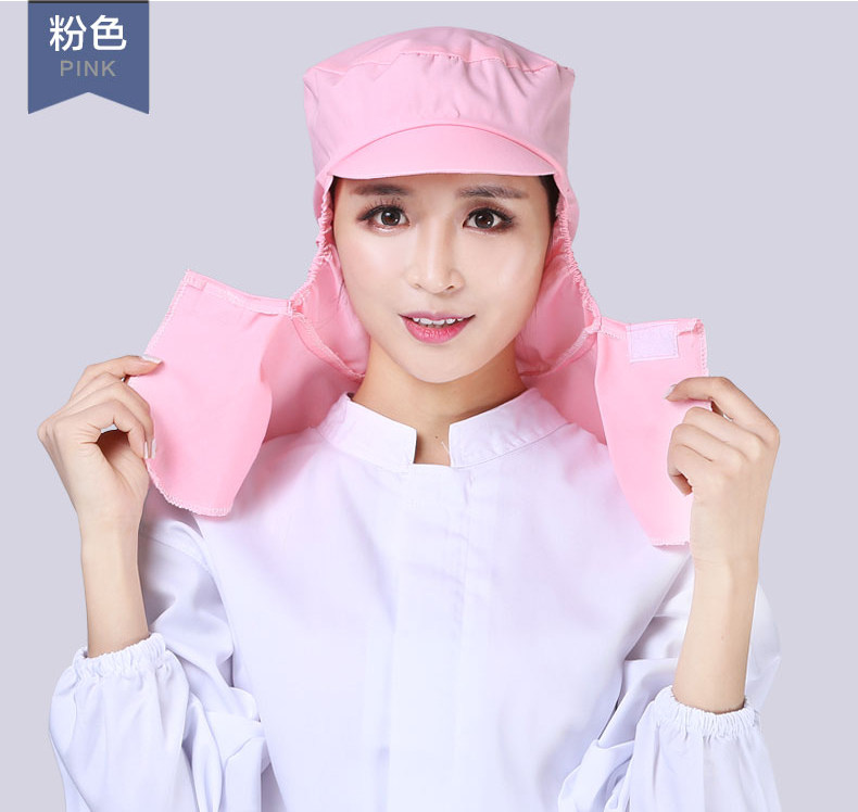 食品厂工作帽男卫生加工食品厂帽女车间防护食品帽子包头通用帽棉