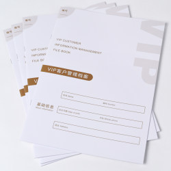 Beauty salon customer profile book High-end customer care skin and body management registration form color printing