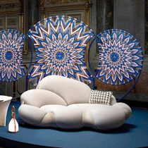 Designer New Creative Cloud Flower Styling Sofa Hotel Villa Foyer Hall Showroom Casual Profiled Candy Color Sofa