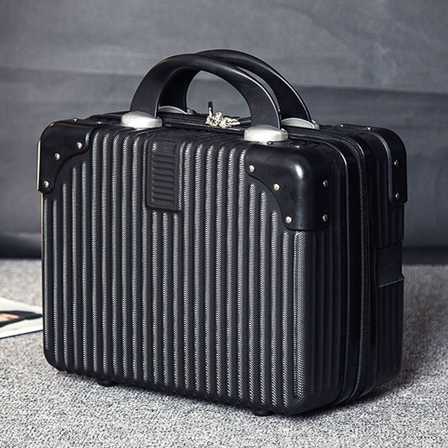 Retro mini suitcase 14 inch cosmetic case wedding dowry travel small case cosmetic bag boarding suitcase female Retro mini suitcase 14 inch cosmetic case wedding dowry travel small case cosmetic bag boarding suitcase female