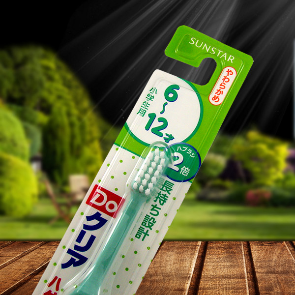 3支包邮 日本原装进口sunstar 巧虎儿童宝宝专用牙刷 0-12岁