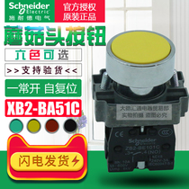 Schneider flat-head button switch XB2BA51C XB2-BA51C ZB2-BE101C a normal open self-reset