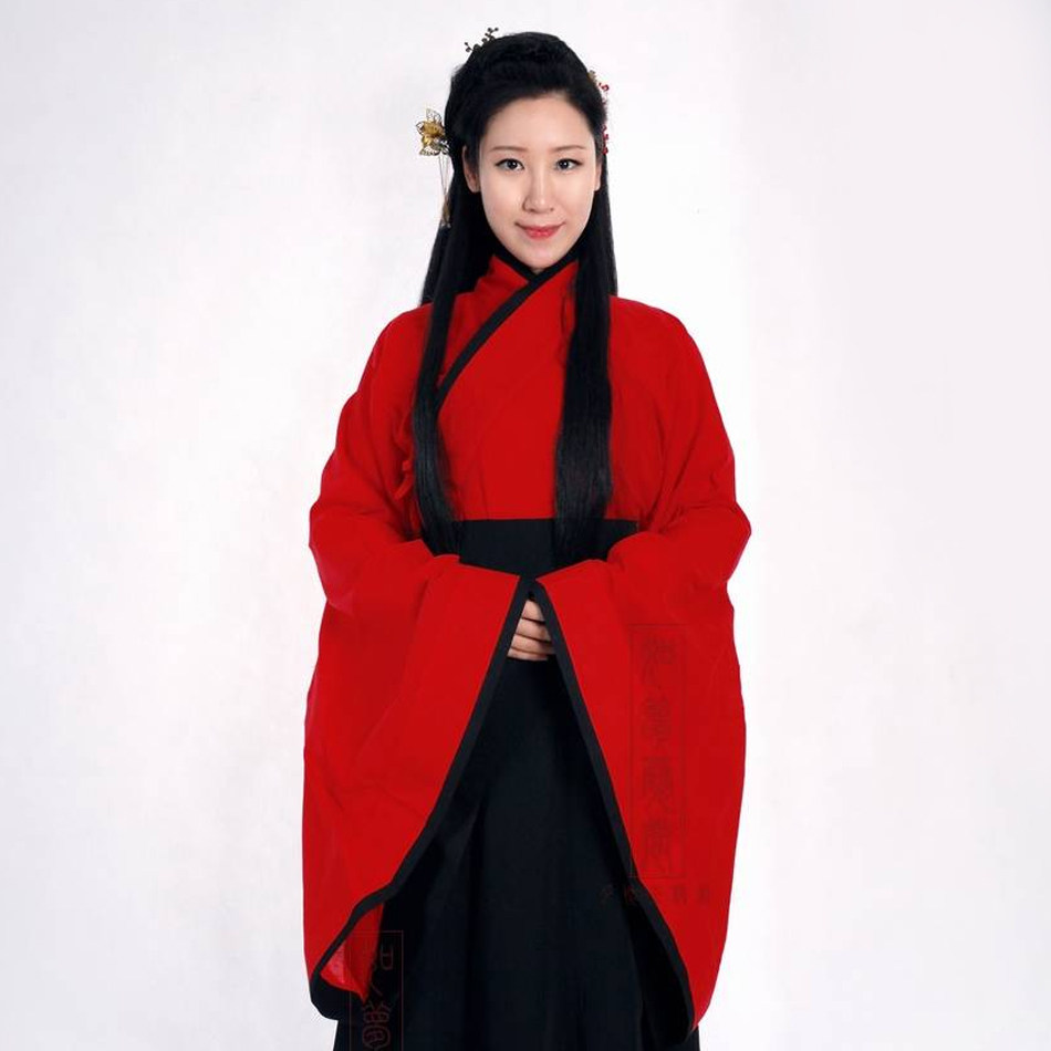 [如梦霓裳]汉服 [入塞]大袖中衣 红色大袖中衣