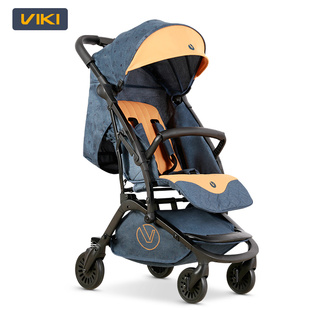 威凯小孩推车轻便折叠可坐可躺婴儿车大空间加宽加长4岁大童推车