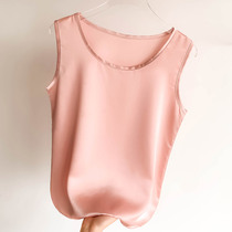 Silk Vest Womens sleeveless T-shirt bottomed chiffon professional suit suit suit suit interior wear summer ins tide white suspenders