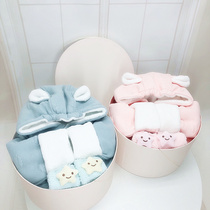 Newborn gift box baby supplies newborn baby winter thickened cotton-padded jersey full moon gift