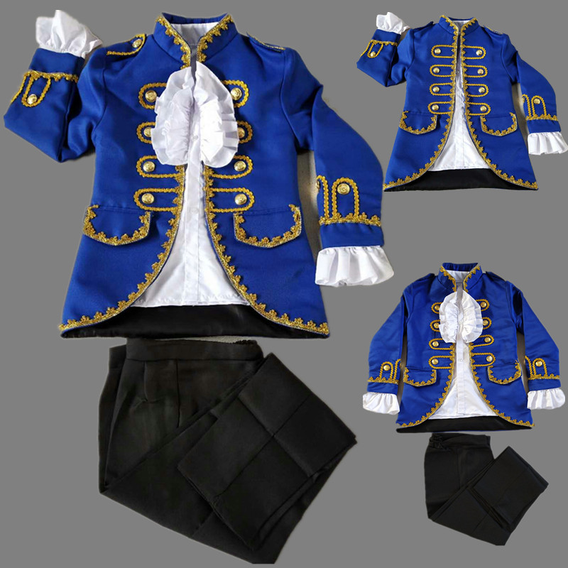 Boys Jazz Dance Costumes prince noble coat court performance suit, saxophone instrument performance suit chorus suit