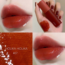 Flower Temple Korea holika Love Lip Glaze Water Light 08 Peach Milk Tea Red Lipstick White Female Student 02 07 11