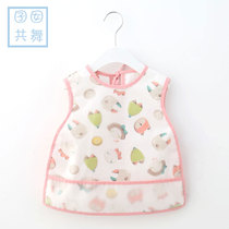 Baby dinner overalls girl waterproof thin children sleeveless baby dirt-proof cotton bib anti-dressing rice bag summer