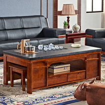 Coffee table office business reception tea table volcanic stone boutique material atmospheric convenient automatic water supply one table