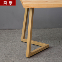 Solid wood desk Simple modern custom retro log desk Simple desktop household writing computer desk