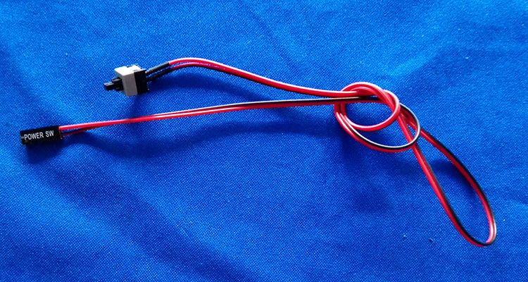 电脑机箱开关线 主板轻触式按钮线 电源开关 重启按钮 限位开关