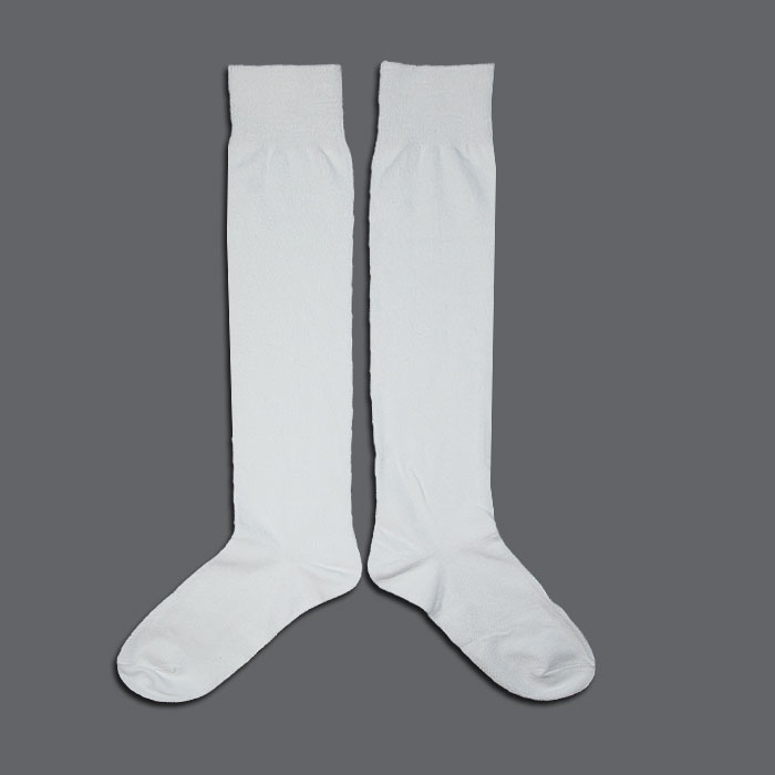 漂亮的学生中筒袜子 白色长袜 女童演出服校服配套白袜男生园服袜