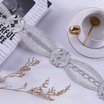 Curtain Lace Webbing Decoration Silver Thread Lace High Fine Water Soluble Patch Side Table Side Cushion Insert Side Window Veil M-18